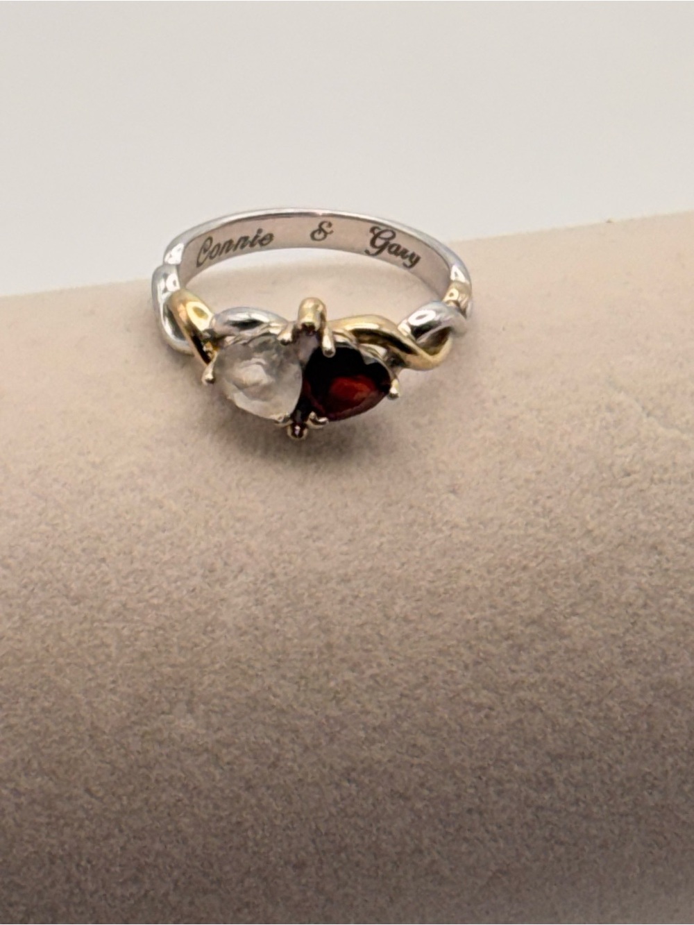 Bradford BGE Lover’s Knot Sterling Silver Birthstone Ring 8.5